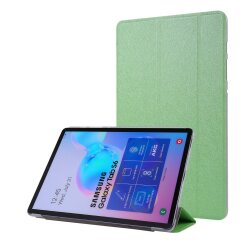 Чехол Deexe Silk Texture для Samsung Galaxy Tab S6 10.5 (T860/865) - Green