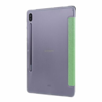Чехол Deexe Silk Texture для Samsung Galaxy Tab S6 10.5 (T860/865) - Green