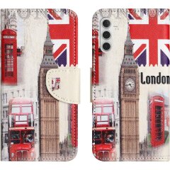 Чехол-книжка Deexe Color Wallet для Samsung Galaxy A14 (А145) - London Big Ben