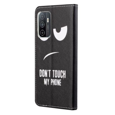 Чехол-книжка Deexe Color Wallet для Samsung Galaxy A53 - Don't Touch My Phone