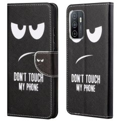 Чохол-книжка Deexe Color Wallet для Samsung Galaxy A53 - Don't Touch My Phone