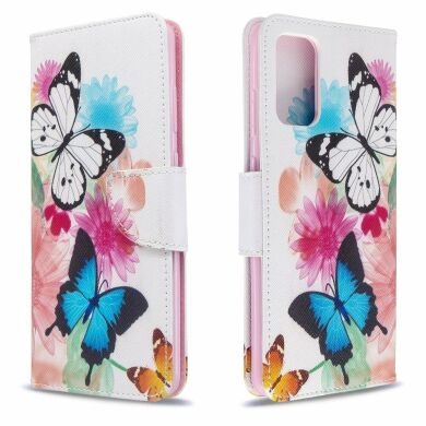 Чехол-книжка Deexe Color Wallet для Samsung Galaxy S20 Plus (G985) - Colorful Butterflies