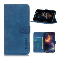 Чехол-книжка KHAZNEH Retro Wallet для Samsung Galaxy S20 FE (G780) - Blue