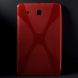 Силиконовая накладка Deexe X-Shaped для Samsung Galaxy Tab E 9.6 (T560/561) - Red. Фото 2 из 6