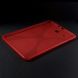 Силиконовая накладка Deexe X-Shaped для Samsung Galaxy Tab E 9.6 (T560/561) - Red. Фото 4 из 6