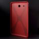 Силиконовая накладка Deexe X-Shaped для Samsung Galaxy Tab E 9.6 (T560/561) - Red. Фото 3 из 6