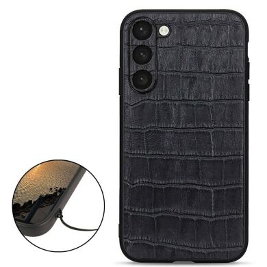 Кожаный чехол UniCase Croco Skin для Samsung Galaxy S23 - Brown