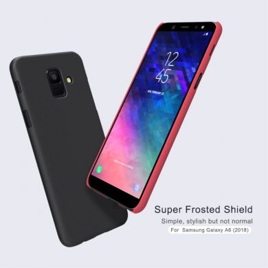 Пластиковый чехол NILLKIN Frosted Shield для Samsung Galaxy A6 2018 (A600) - Black