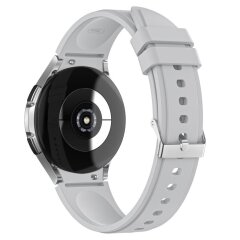 Ремешок UniCase Silicone Strap для Samsung Galaxy Watch 4 Classic (46mm) / Watch 4 Classic (42mm) / Watch 4 (40mm) / Watch 4 (44mm) - Light Grey