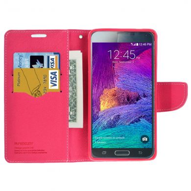 Чохол Mercury Cross Series для Samsung Galaxy Note 4 (N910), Рожевий