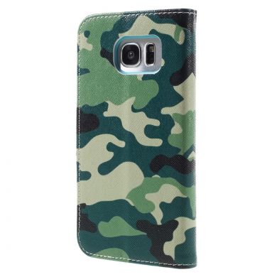 Чехол-книжка Deexe Color Wallet для Samsung Galaxy S7 edge (G935) - Camouflage