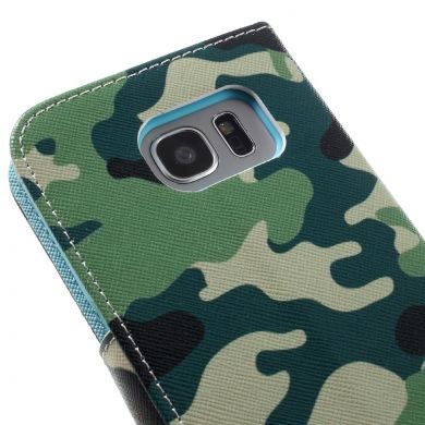 Чохол-книжка Deexe Color Wallet для Samsung Galaxy S7 edge (G935), Camouflage