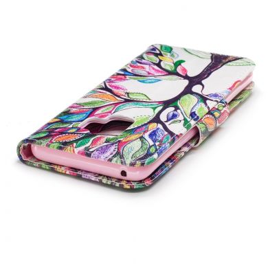 Чехол Deexe Color Wallet для Samsung Galaxy S9 (G960) - Colorful Tree