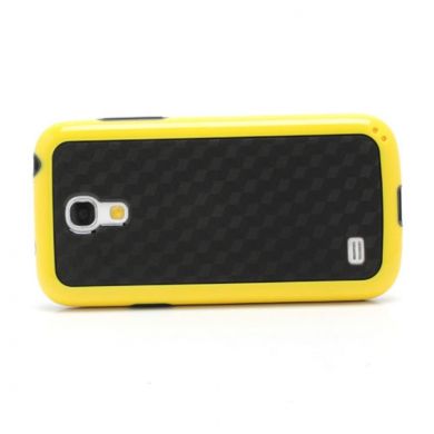 Силиконовый чехол Deexe Cube Pattern для Samsung Galaxy S4 mini (i9190) - Yellow