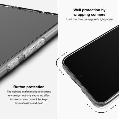Силіконовий (TPU) чохол IMAK UX-5 Series для Samsung Galaxy S22 Ultra - Transparent