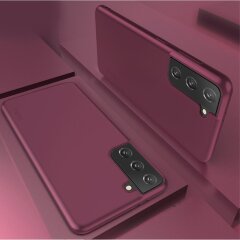 Силиконовый чехол X-LEVEL Matte для Samsung Galaxy S21 Plus (G996) - Wine Red