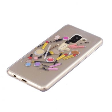 Силиконовый (TPU) чехол Deexe Pretty Glossy для Samsung Galaxy A8+ (A730) - Cosmetics