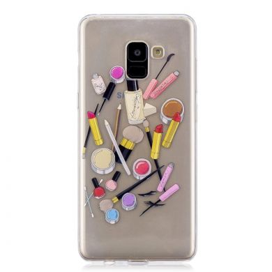 Силиконовый (TPU) чехол Deexe Pretty Glossy для Samsung Galaxy A8+ (A730) - Cosmetics