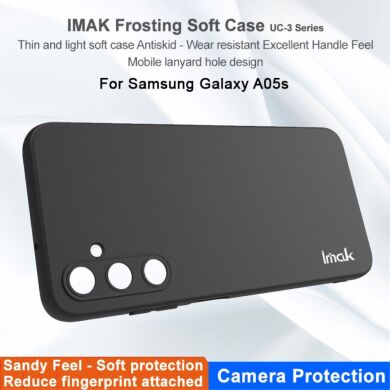 Силиконовый (TPU) чехол IMAK UC-3 Series для Samsung Galaxy A05s (A057) - Black