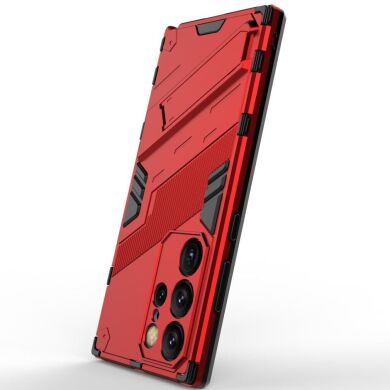 Защитный чехол Deexe Bibercas для Samsung Galaxy S24 Ultra - Red