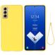 Защитный чехол Deexe Silicone Case для Samsung Galaxy S21 FE (G990) - Yellow. Фото 2 из 7