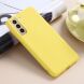 Защитный чехол Deexe Silicone Case для Samsung Galaxy S21 FE (G990) - Yellow. Фото 3 из 7