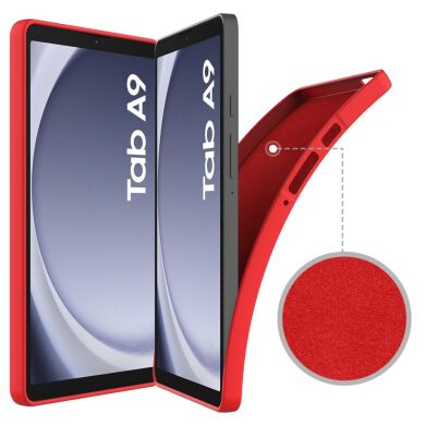 Защитный чехол Deexe Silicone Shell для Samsung Galaxy Tab A9 (X110/115) - Red