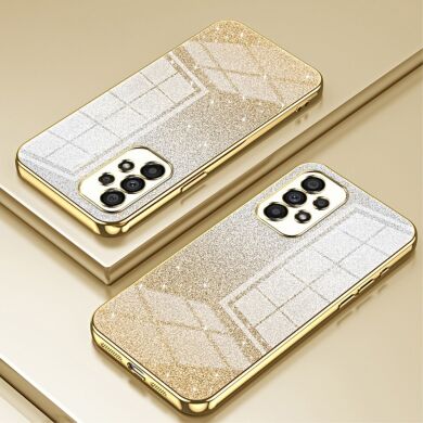 Защитный чехол Deexe Sparkles Cover для Samsung Galaxy A53 (A536) - Gold