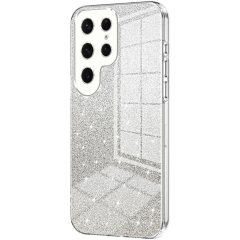 Защитный чехол Deexe Sparkles Cover для Samsung Galaxy S23 Ultra (S918) - Transparent