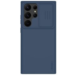 Защитный чехол NILLKIN CamShield Silky Silicone Case для Samsung Galaxy S23 Ultra (S918) - Blue