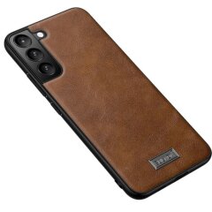 Защитный чехол SULADA Leather Case для Samsung Galaxy S22 - Brown