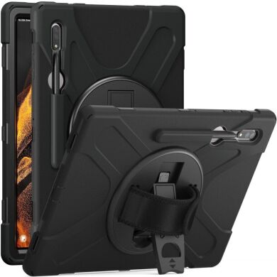 Защитный чехол Deexe Rotation Hybrid для Samsung Galaxy Tab S8 Ultra (T900/T906) - Black