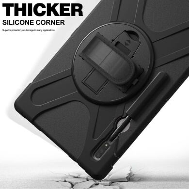 Защитный чехол Deexe Rotation Hybrid для Samsung Galaxy Tab S8 Ultra (T900/T906) - Black