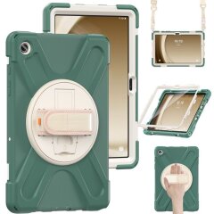 Защитный чехол Deexe Shockproof Case для Samsung Galaxy Tab A9 Plus (X210/216) - Emerald Green