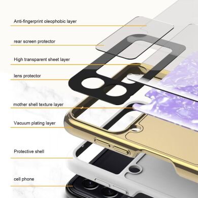 Защитный чехол GKK Fashion Shell для Samsung Galaxy Flip 4 - White