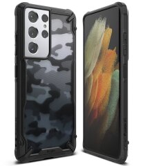 Захисний чохол RINGKE Fusion X для Samsung Galaxy S21 Ultra (G998) - Camo Black