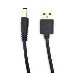 Кабель ACCLAB USB to DC (5V to 5V, 1,5A) - Black