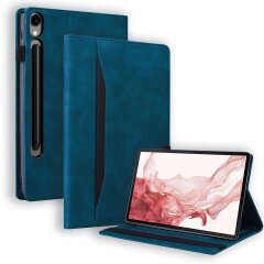 Чехол Deexe Business Style для Samsung Galaxy Tab S9 FE Plus (X610/616) - Blue