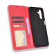 Чехол Deexe Retro Wallet для Samsung Galaxy A13 5G (A136) / A04s (A047) - Red. Фото 6 из 11