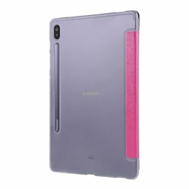 Чехол Deexe Silk Texture для Samsung Galaxy Tab S6 10.5 (T860/865) - Rose