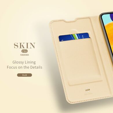 Чохол-книжка DUX DUCIS Skin Pro для Samsung Galaxy A03s (A037) - Gold