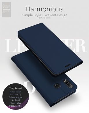 Чехол-книжка DUX DUCIS Skin Pro для Samsung Galaxy A6s - Dark Blue