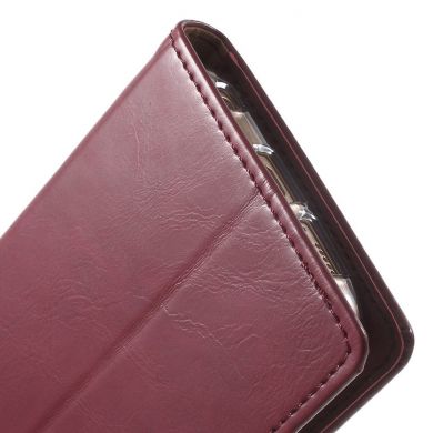 Чехол-книжка MERCURY Classic Flip для Samsung Galaxy S6 edge (G925) - Wine Red