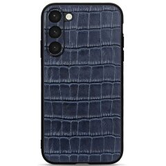 Шкіряний чохол UniCase Croco Skin для Samsung Galaxy S23 - Blue