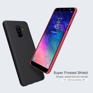 Пластиковый чехол NILLKIN Frosted Shield для Samsung Galaxy A6+ 2018 (A605) - Black