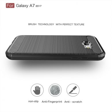Защитный чехол UniCase Carbon для Samsung Galaxy A7 2017 (A720) - Black