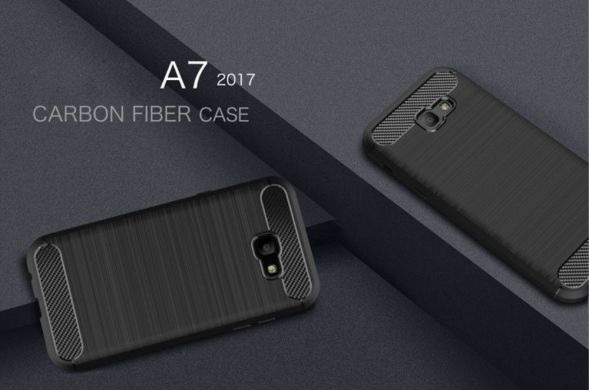 Захисний чохол UniCase Carbon для Samsung Galaxy A7 2017 (A720) - Gray