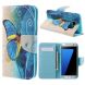Чехол-книжка Deexe Color Wallet для Samsung Galaxy S7 edge (G935) - Blue Butterfly. Фото 1 из 10