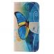 Чехол-книжка Deexe Color Wallet для Samsung Galaxy S7 edge (G935) - Blue Butterfly. Фото 3 из 10