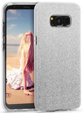 Силиконовый (TPU) чехол UniCase Glitter Cover для Samsung Galaxy S8 (G950) - Silver